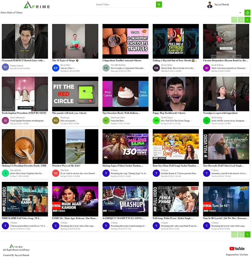 thumbnail of A-Prime, scrolling automatically on hover.